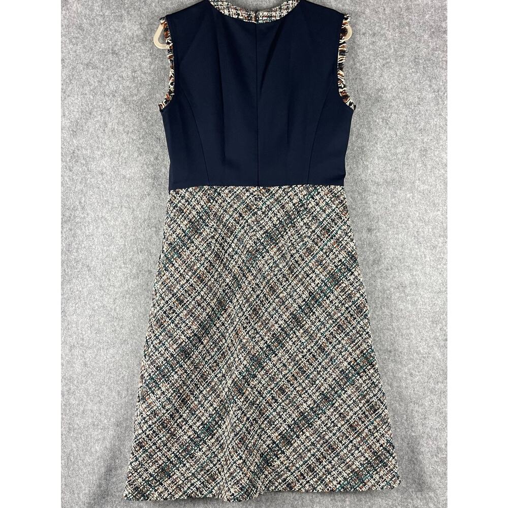 Tory Burch Tweed Pencil Dress Women 10 Textured Academia Career Old Money NEW - Picture 13 of 16